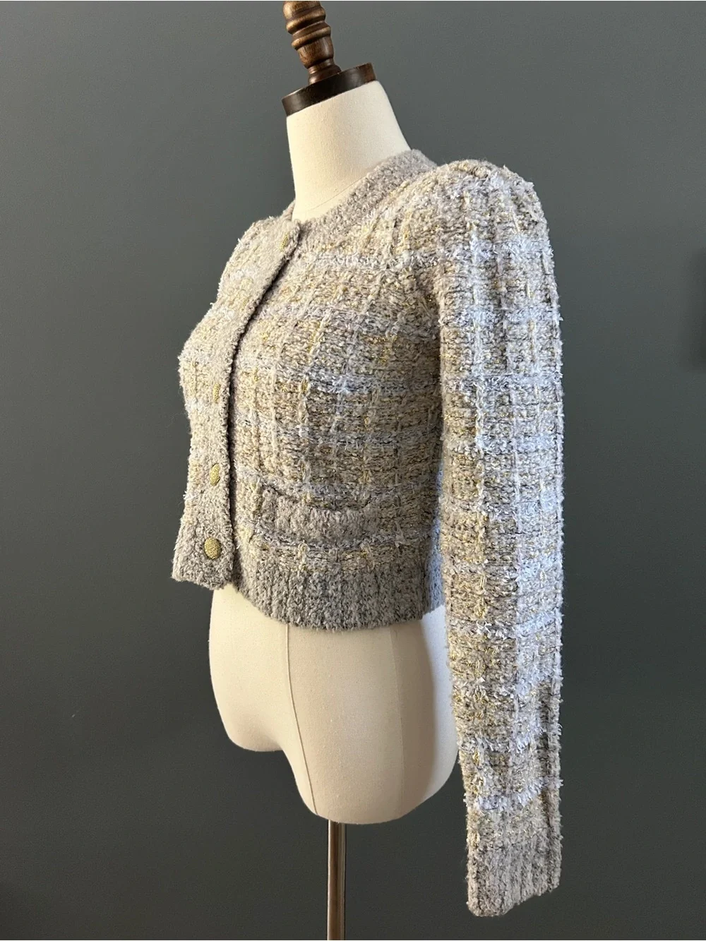 LoveShackFancy Saxon Crop Cardigan